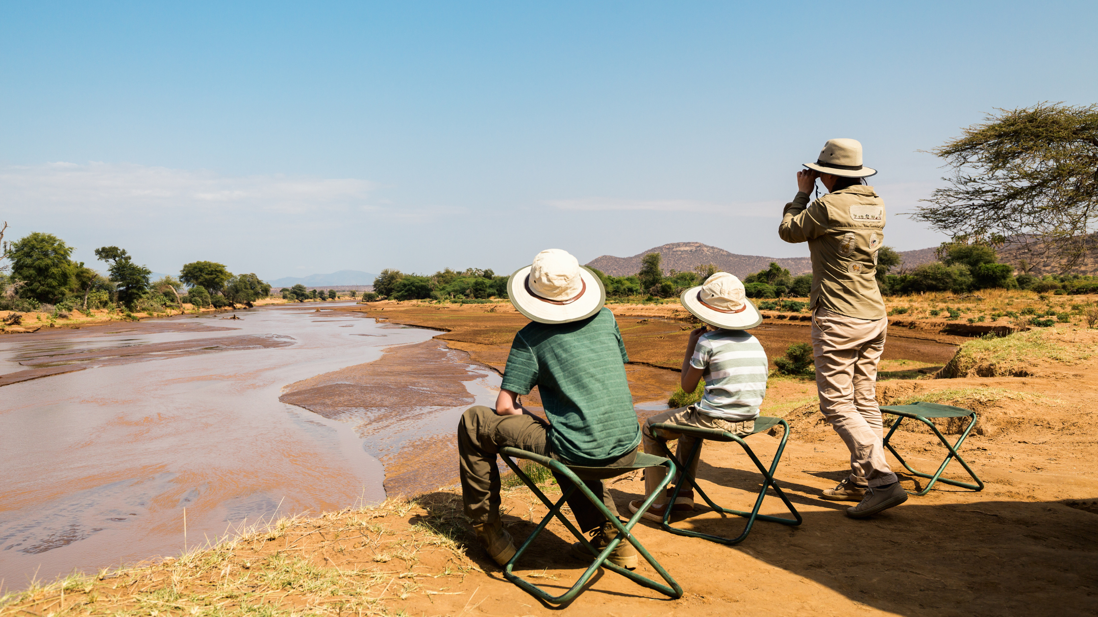 Family on Safari